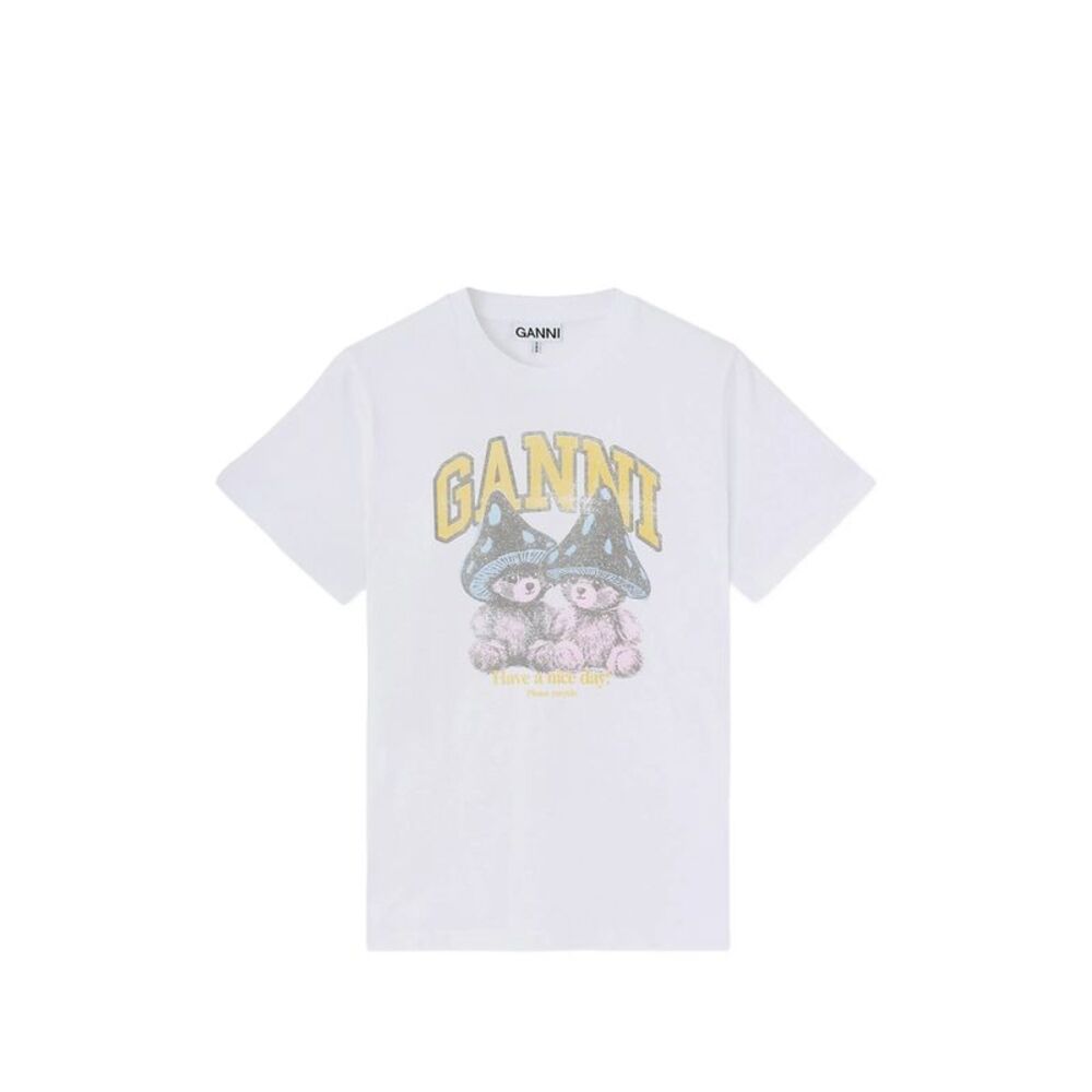 Ganni White Tops - T-Shirts & Jerseys Women